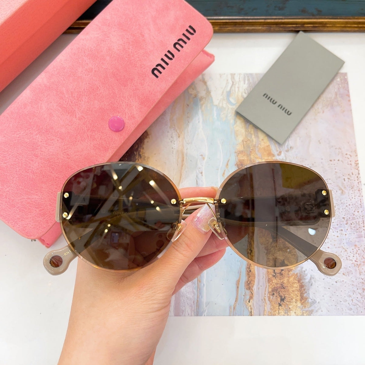 Sunglasses- Miu M Sunglasses Premium Fashion Designer Sunglasses
