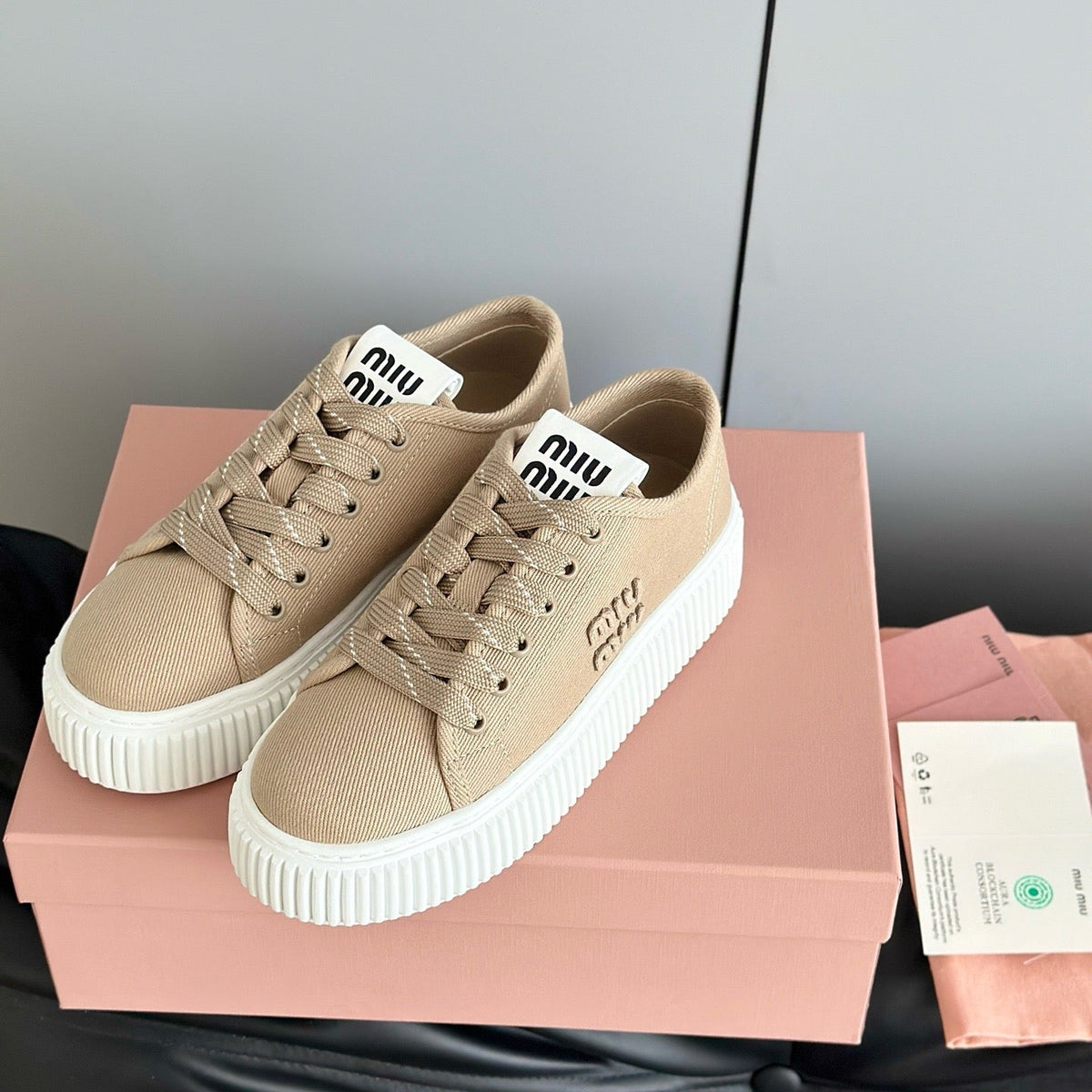Shoes- Miu M Trainers Comfortable Everyday Designer Shoes