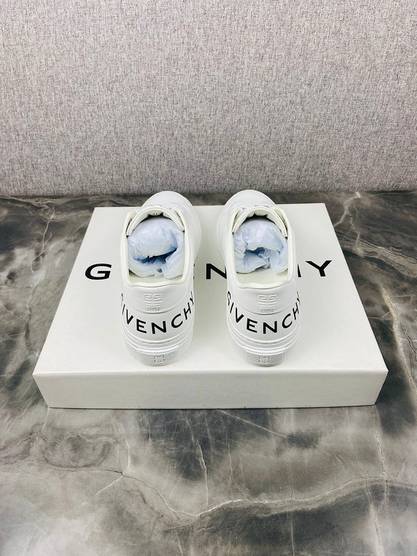 Givenchy Burgundy Low-Top Sneakers - Side Profile View