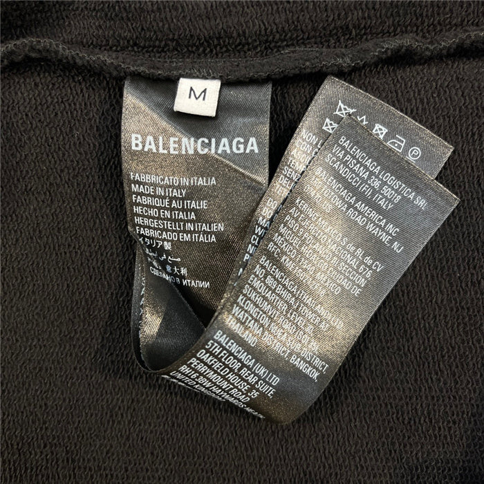 Close-up of Balenciaga designer clothing craftsmanship