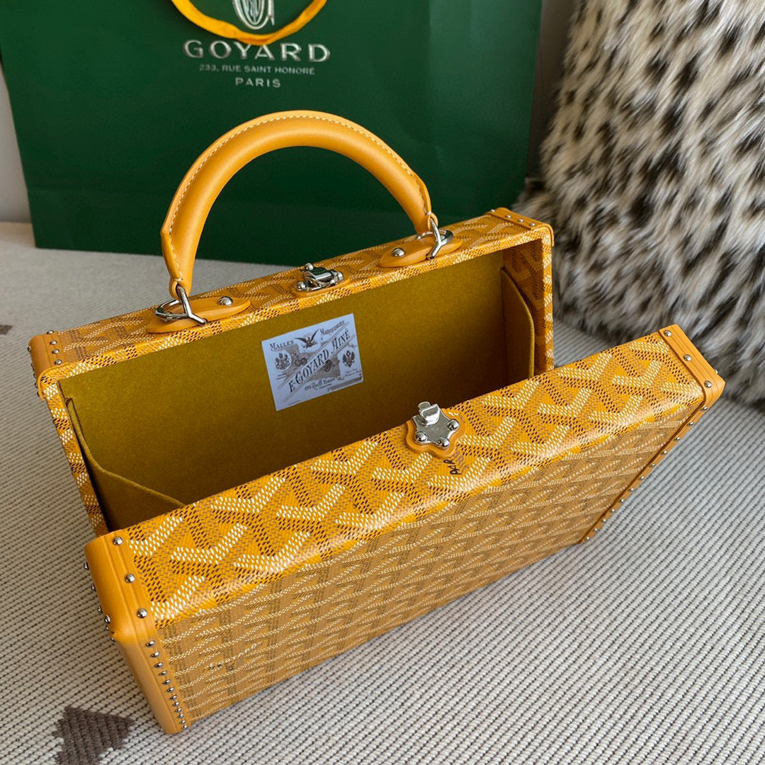 Bags- Goya Grand Hotel Trunk Bag Luxury Designer Leather Handbag