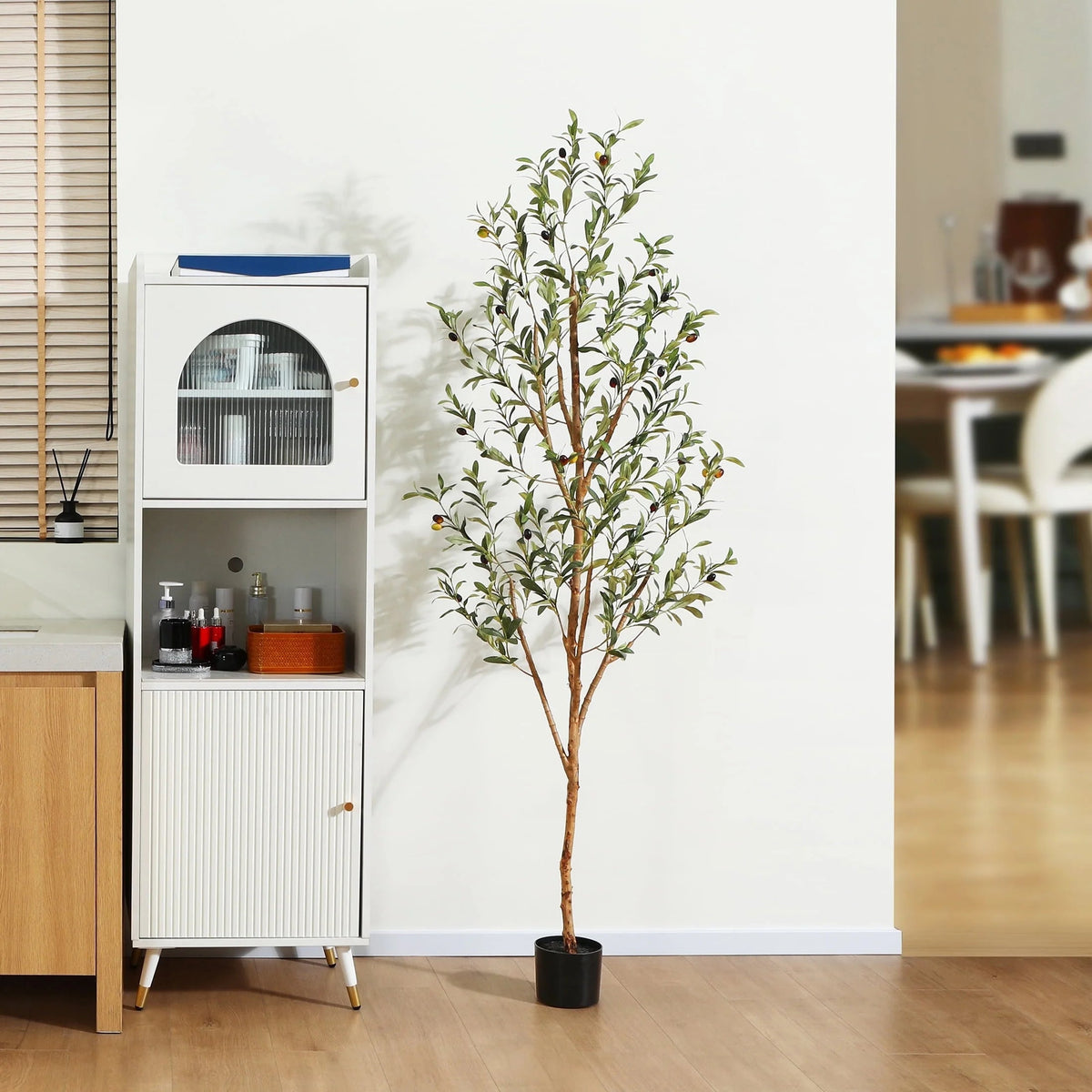2 Pack 6 Ft Artificial Olive Plants