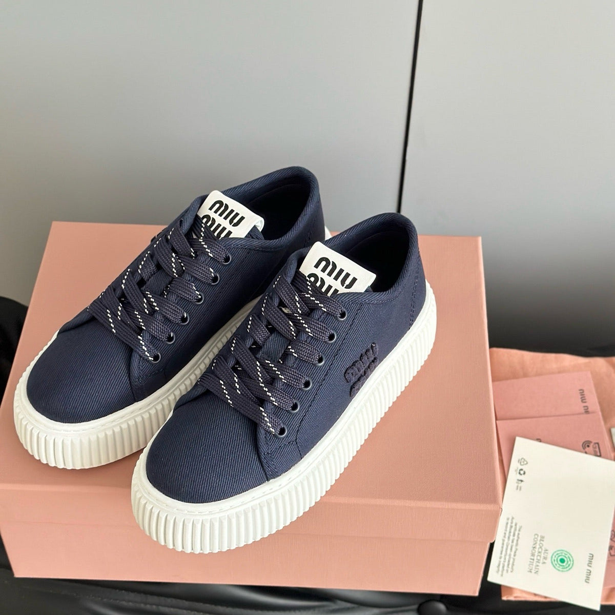 Shoes- Miu M Trainers Premium Designer Casual Shoes