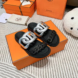 Hermes sandals Style 215 - texture and material detail