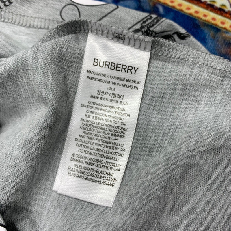 Burberry luxury t-shirt detail shot
