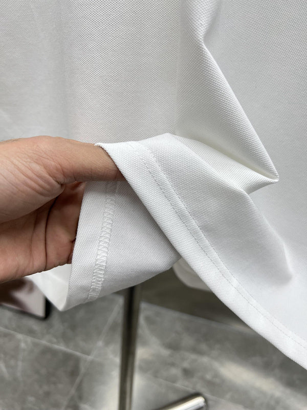 Burberry luxury t-shirt detail shot