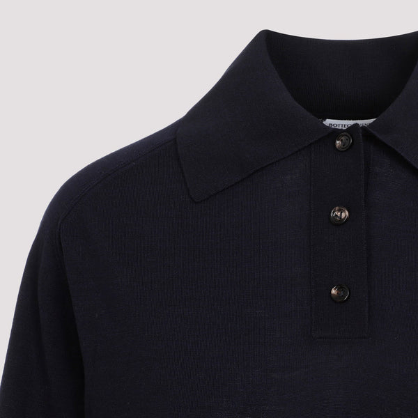 Bottega Veneta Polo Shirts? Bottega Veneta Long Sleeves Polo Women Classic Designer Cotton Polo Shirt