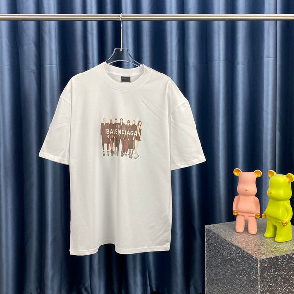 Balenciaga luxury t-shirt detail shot