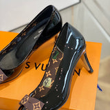 Louis Vuitton shoes Style 303 - back heel detail (alternate angle)