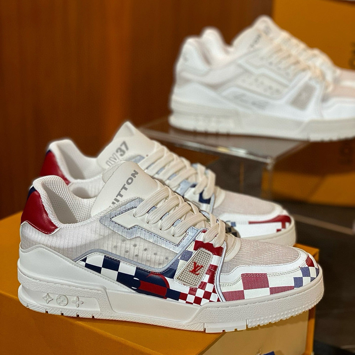 Louis Vuitton Shoes- Louis Vuitton Lou Trainers Premium Designer Casual Shoes