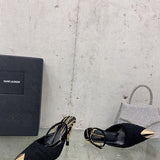 Saint Laurent designer shoes full view
