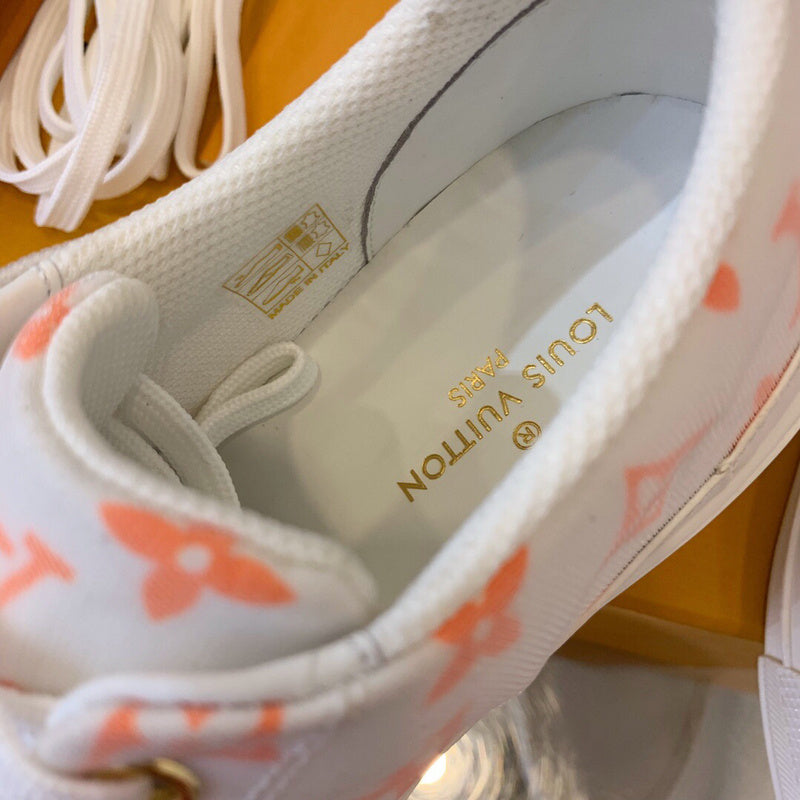 Louis Vuitton luxury shoes detail shot