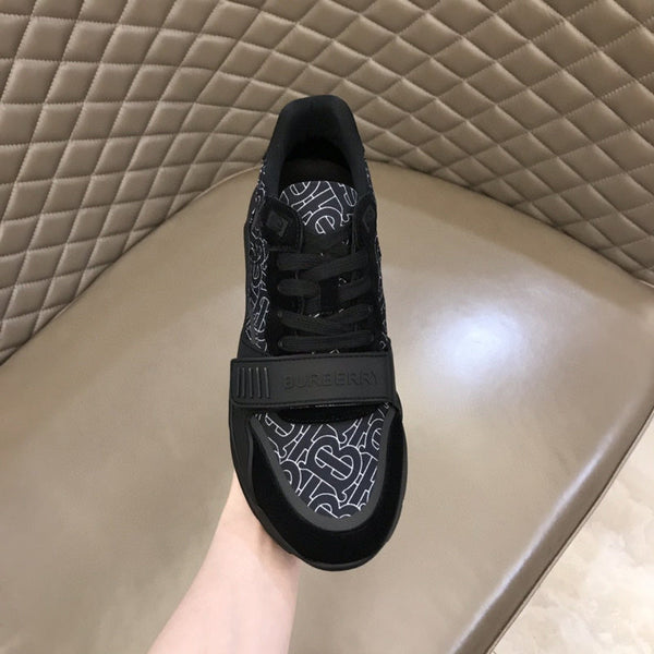 Burberry Burgundy Low-Top Sneakers - Detail Shot of Craftsmanship