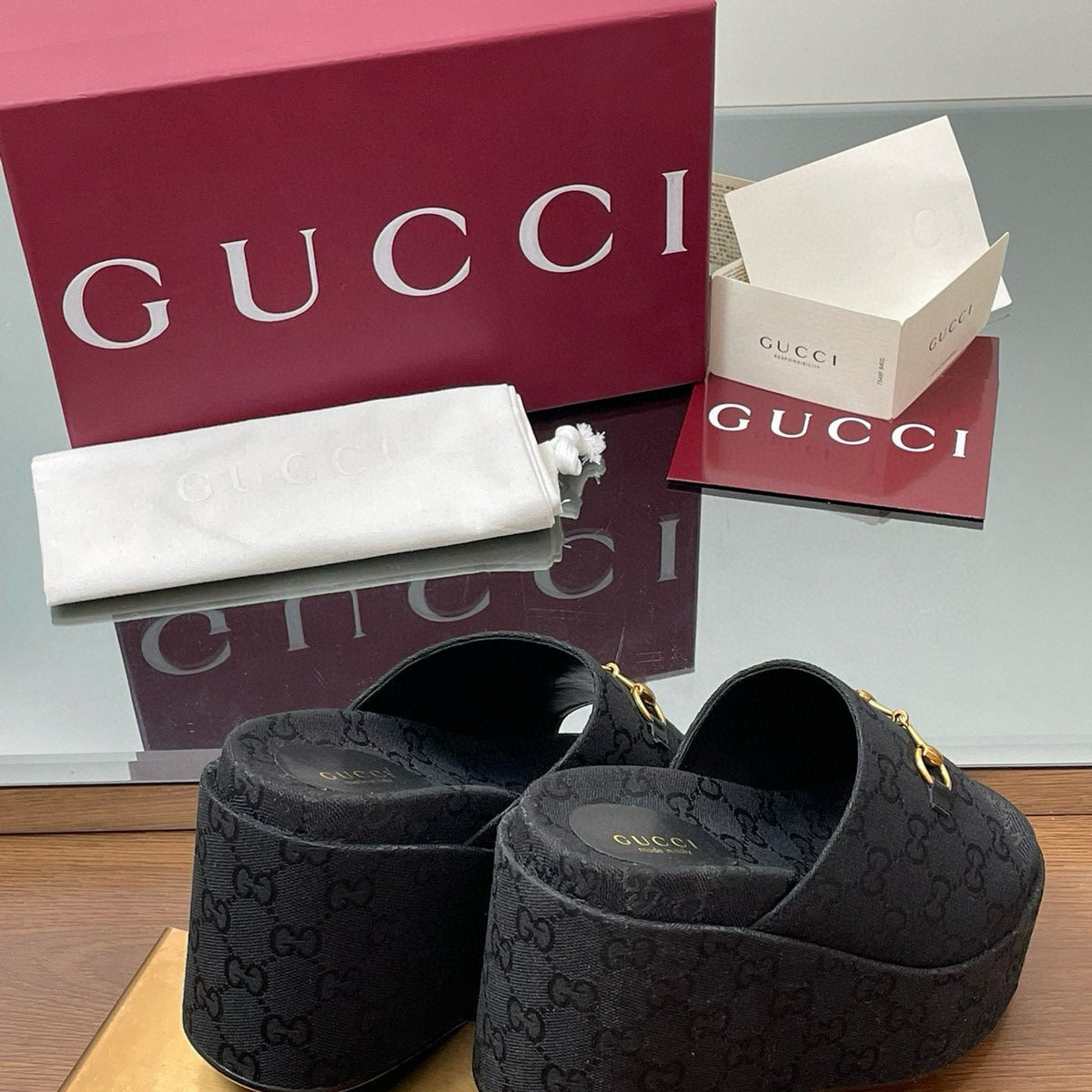Gucci Shoes- Gucci Wedge Sandals Luxury Lifestyle Designer Footwear