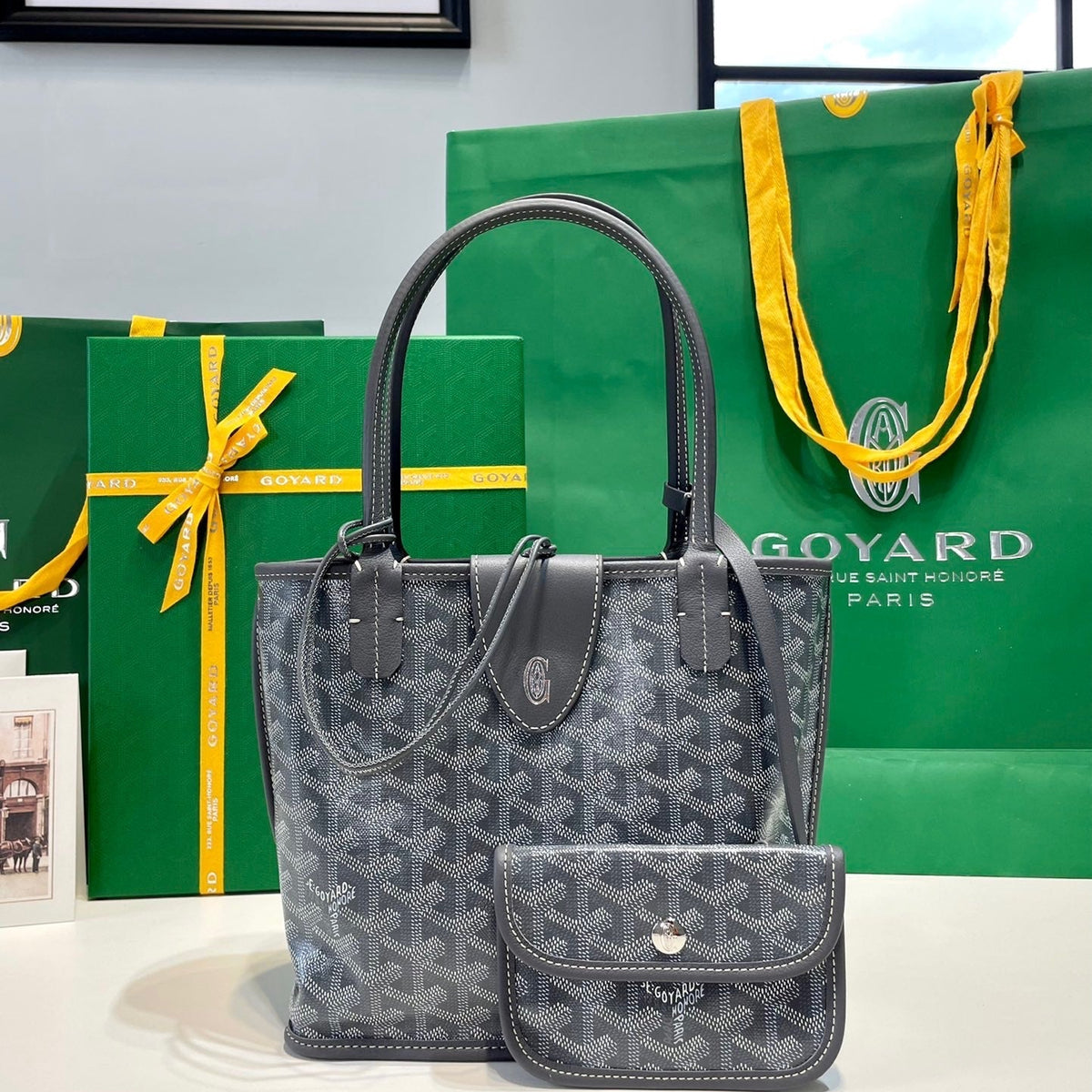 Bags- Goya Mini Anjou Bag Luxury Designer Leather Handbag