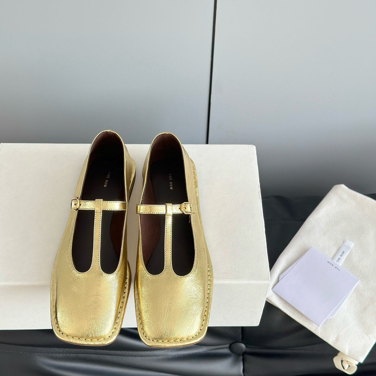 The Row Accessories- The Row T Strap Flats Luxury Designer Fashion Accessory