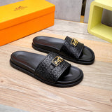 Hermes shoes Style 036 - logo and branding close-up