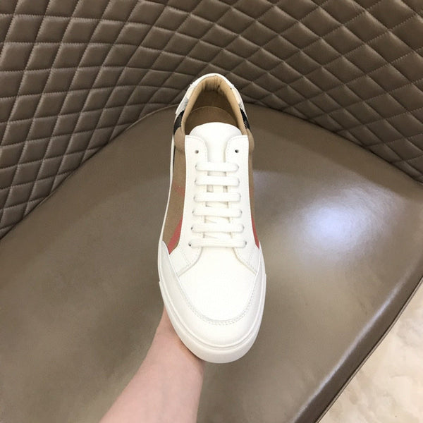 Burberry Chocolate Brown High-Top Sneakers - Detail Shot of Craftsmanship
