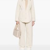 Bottega Veneta premium pants detail and craftsmanship close-up