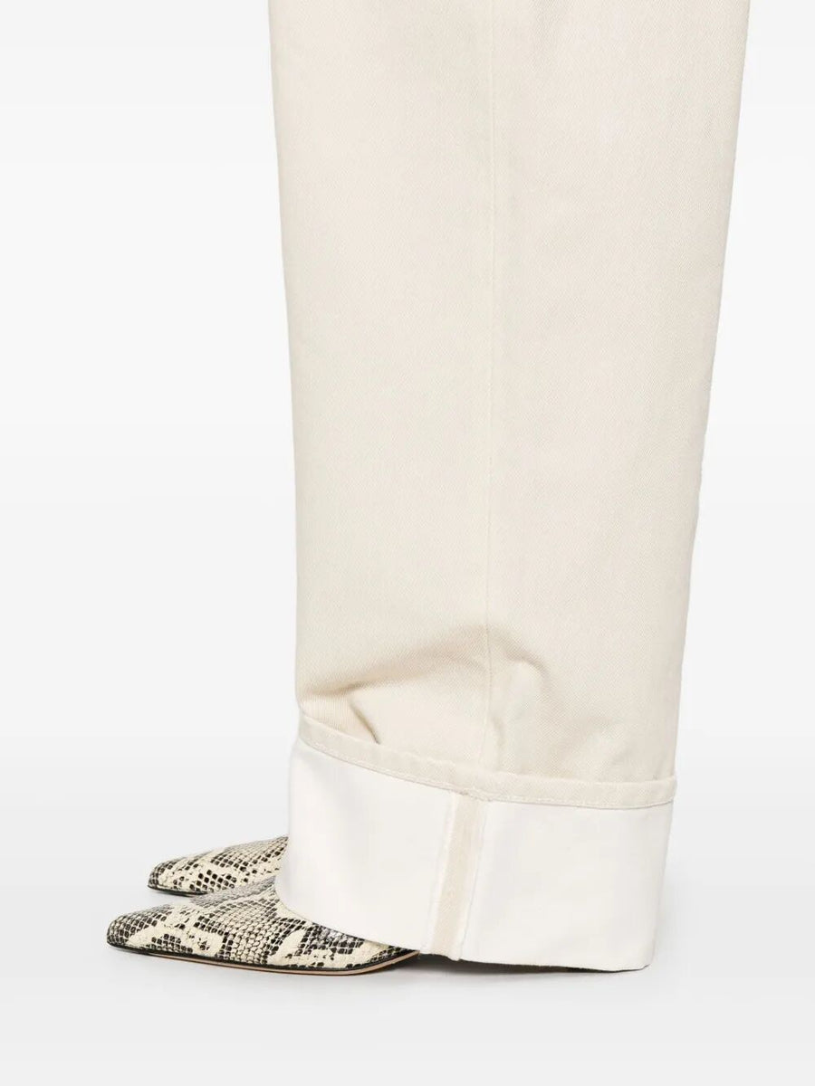 Bottega Veneta Jeans? Bottega Veneta Women Back Print Straight Leg Jeans Classic Everyday Designer Jeans