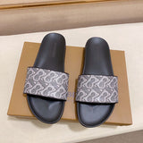 Burberry Beige Slip-On Sneakers - Sole Detail View