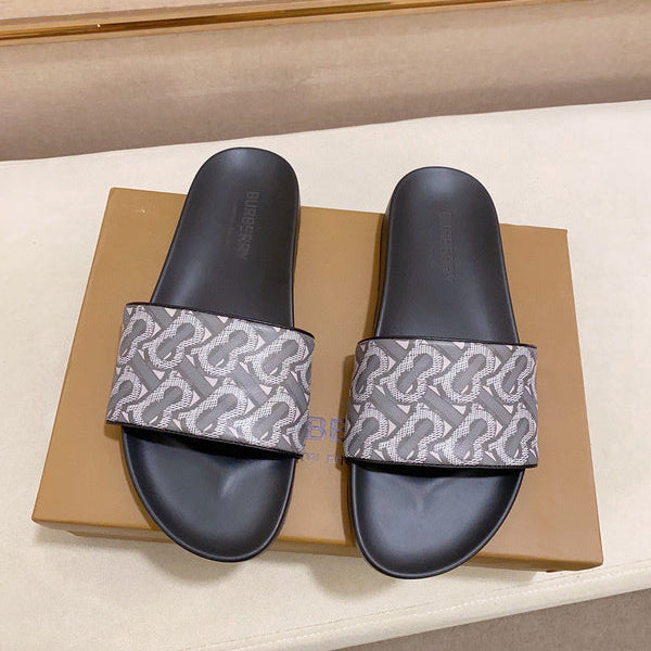 Burberry Beige Slip-On Sneakers - Sole Detail View