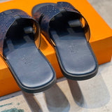 Hermes shoes Style 025 - front view, bold signature style