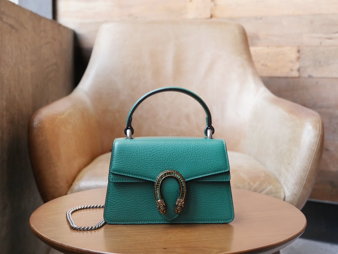 Gucci Bags- Gucci Dionysus Mini Top Handle Bag Luxury Designer Leather Handbag