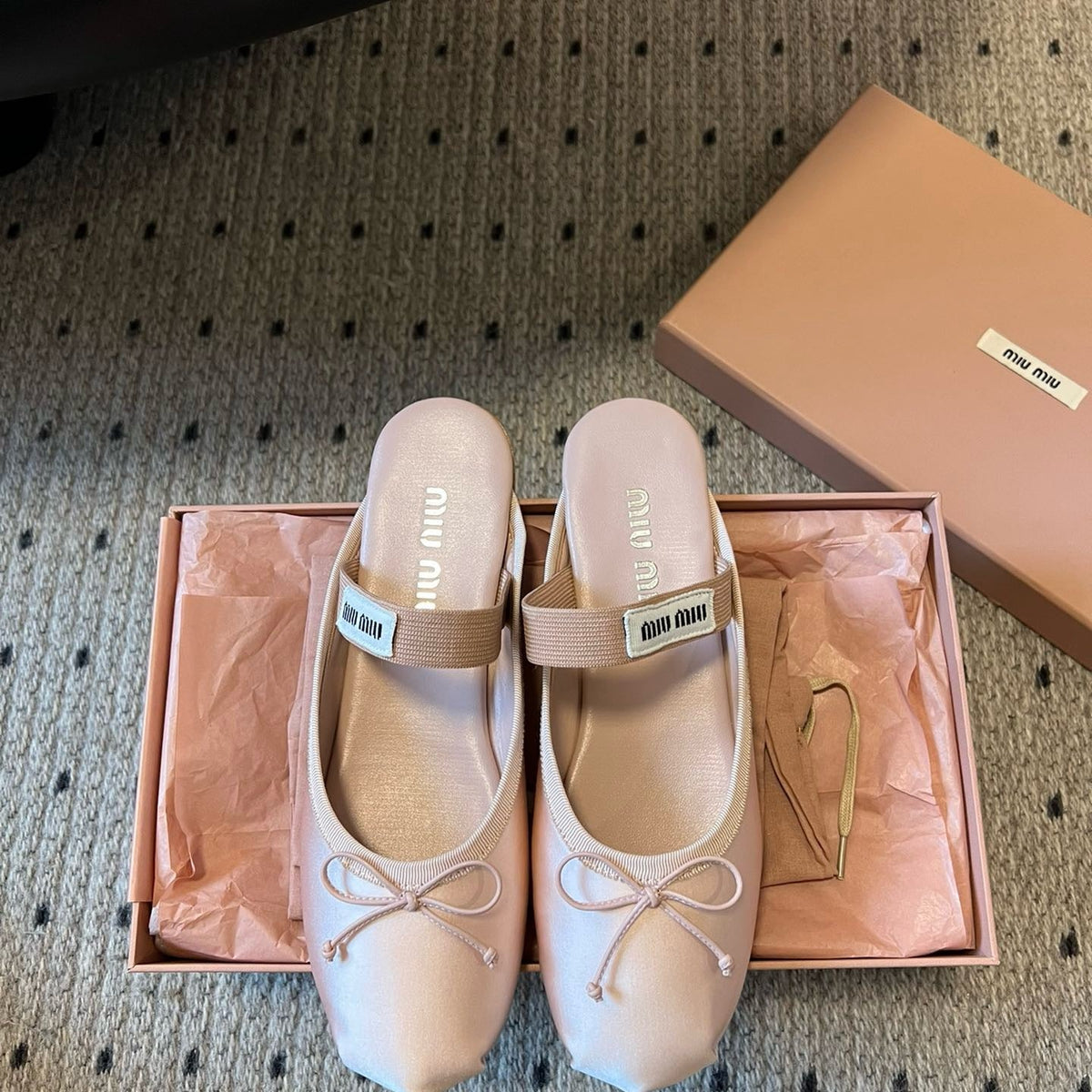 Shoes- Miu M Ballerina Flats Luxury Lifestyle Designer Footwear