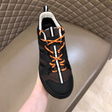 Burberry Chocolate Brown High-Top Sneakers - Back View
