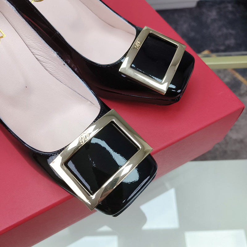 Close-up of Roger Vivier shoes craftsmanship