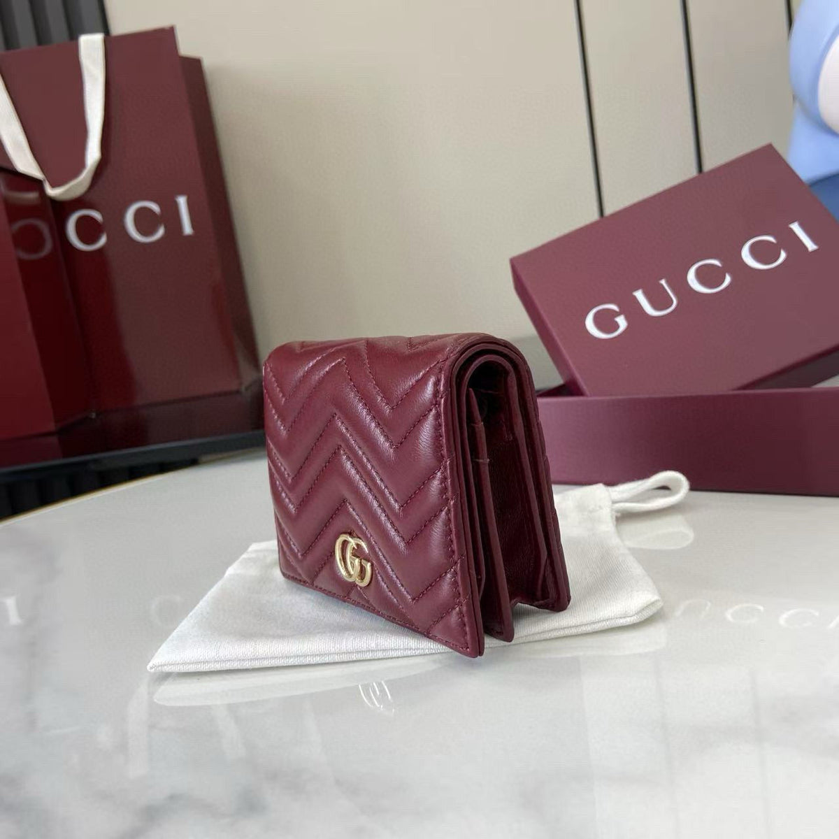 Gucci Wallets- Gucci Marmont Small Wallet Elegant Everyday Leather Wallet