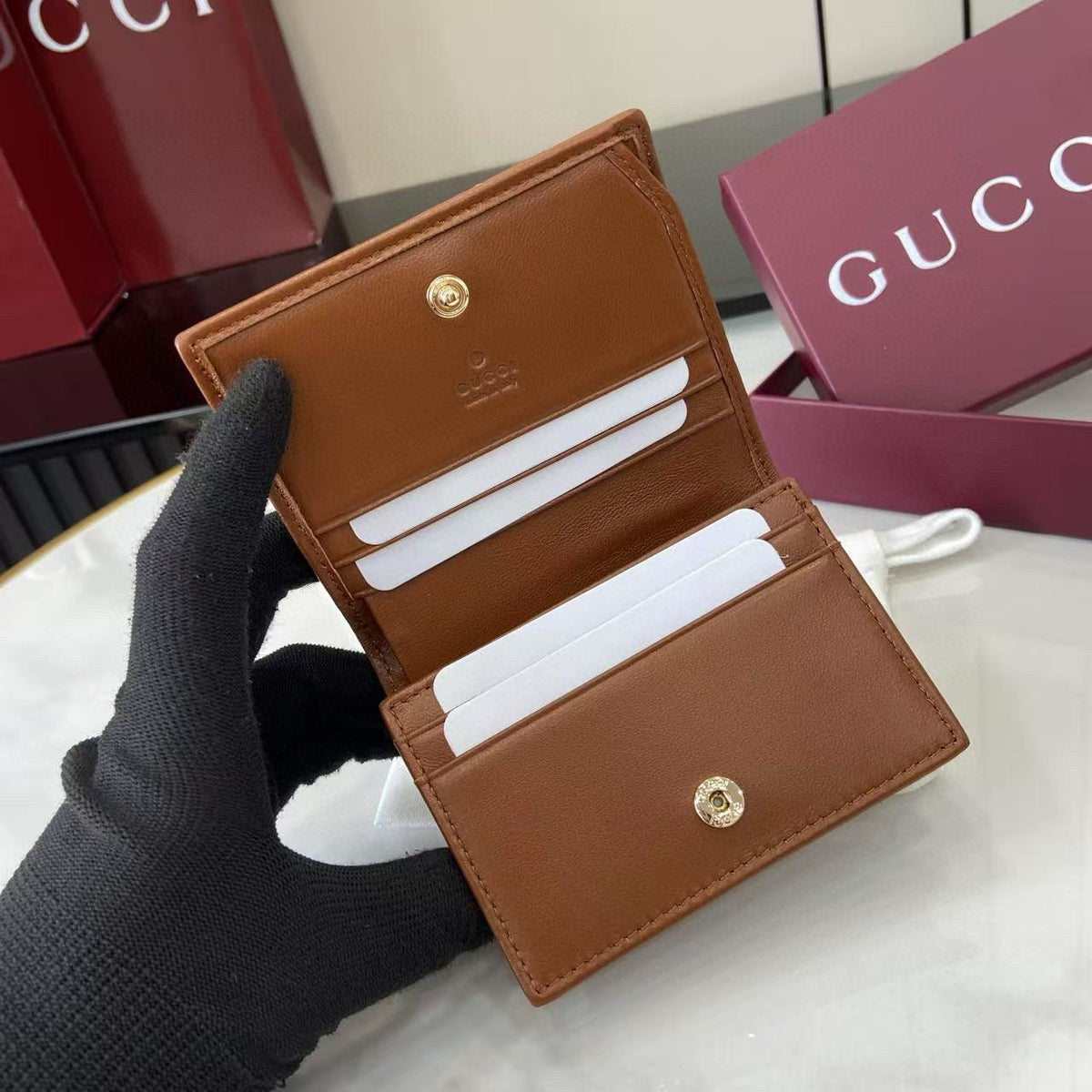 Gucci Wallets- Gucci Marmont Small Wallet Elegant Everyday Leather Wallet