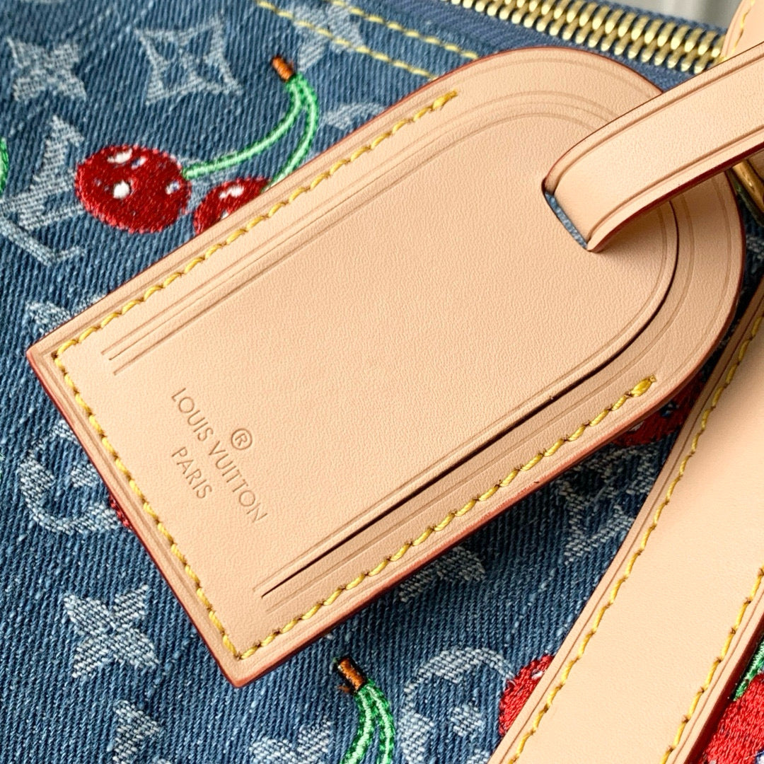 Louis Vuitton Bags- Louis Vuitton Lou x Murakami Keepall 45 Bag Luxury Designer Leather Handbag