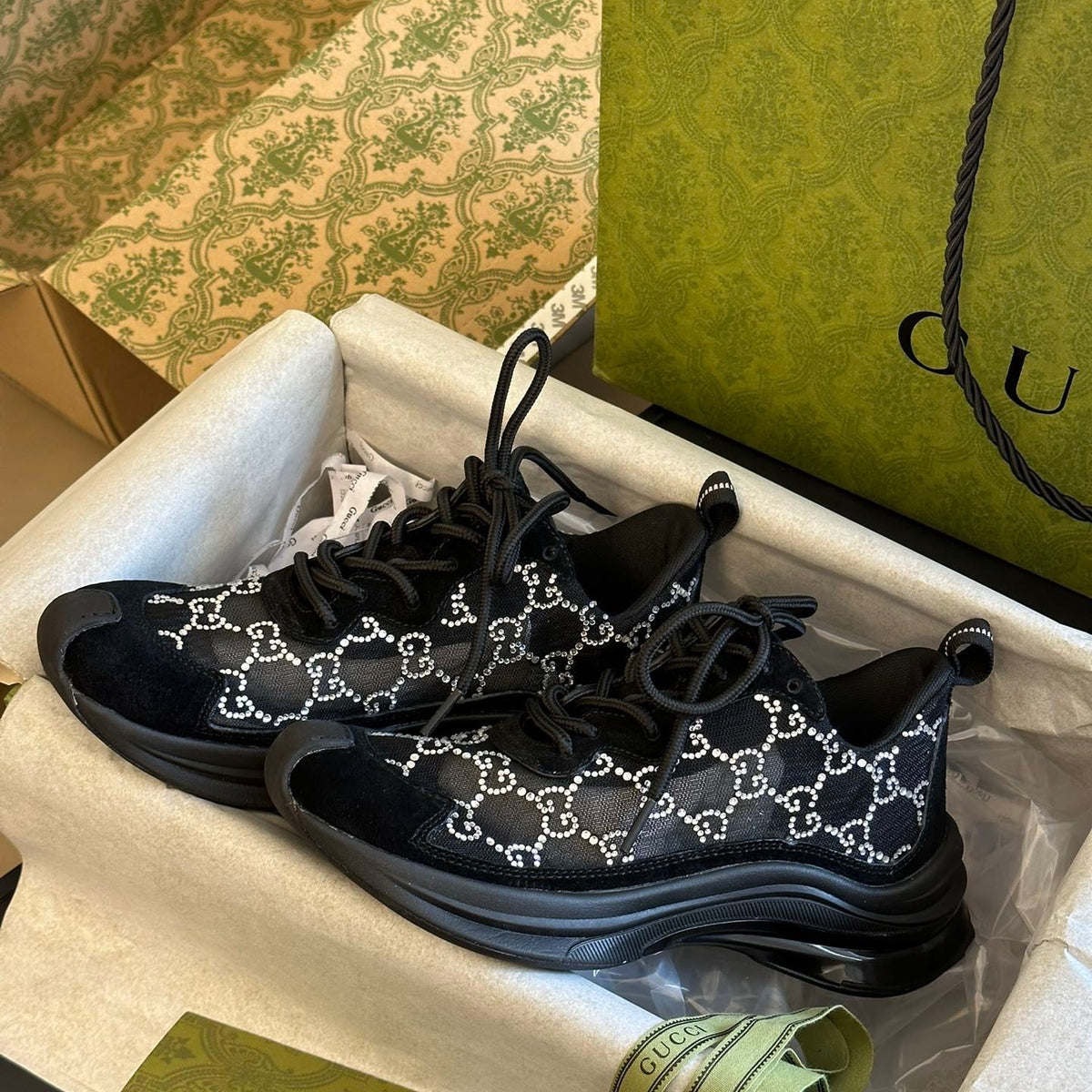 Gucci Shoes- Gucci Run Trainers Premium Designer Casual Shoes