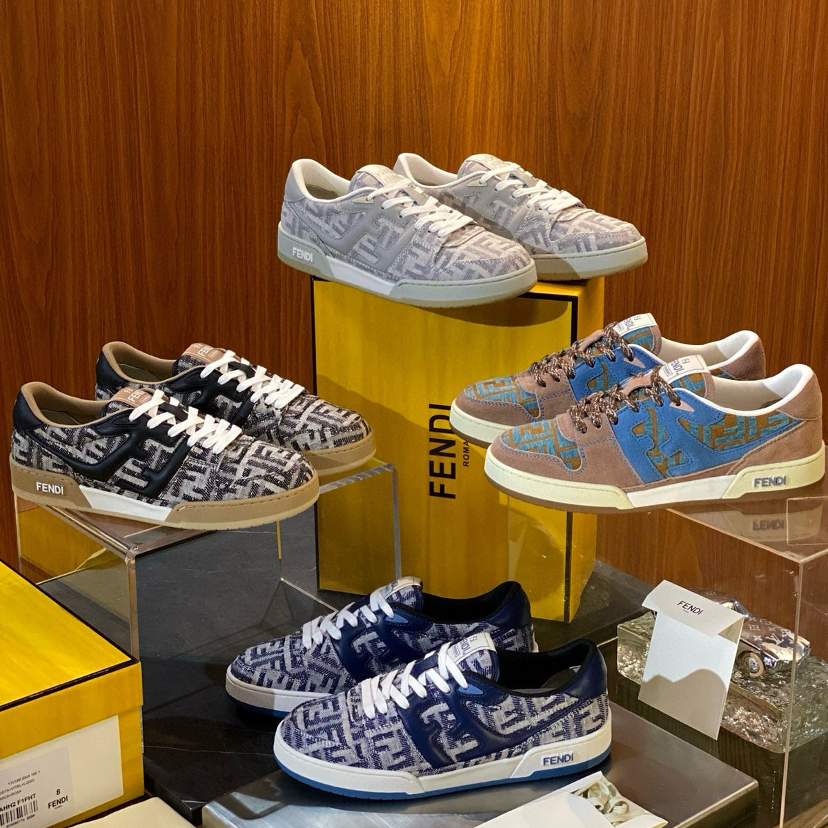 Shoes- Fen Match Sneaker Premium Designer Casual Shoes