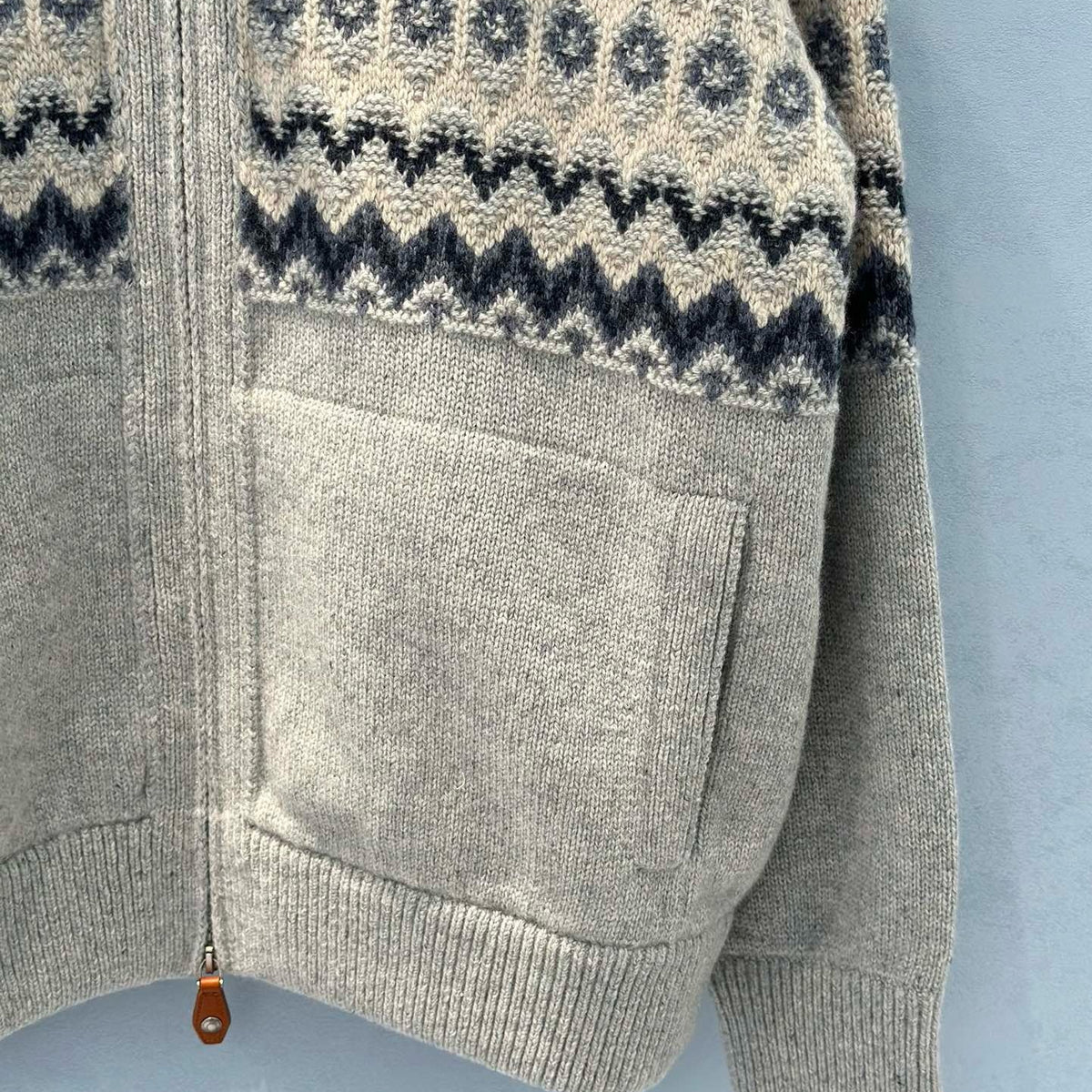 Sweaters- Loro P Zip Sweater Luxury Designer Knit Sweater