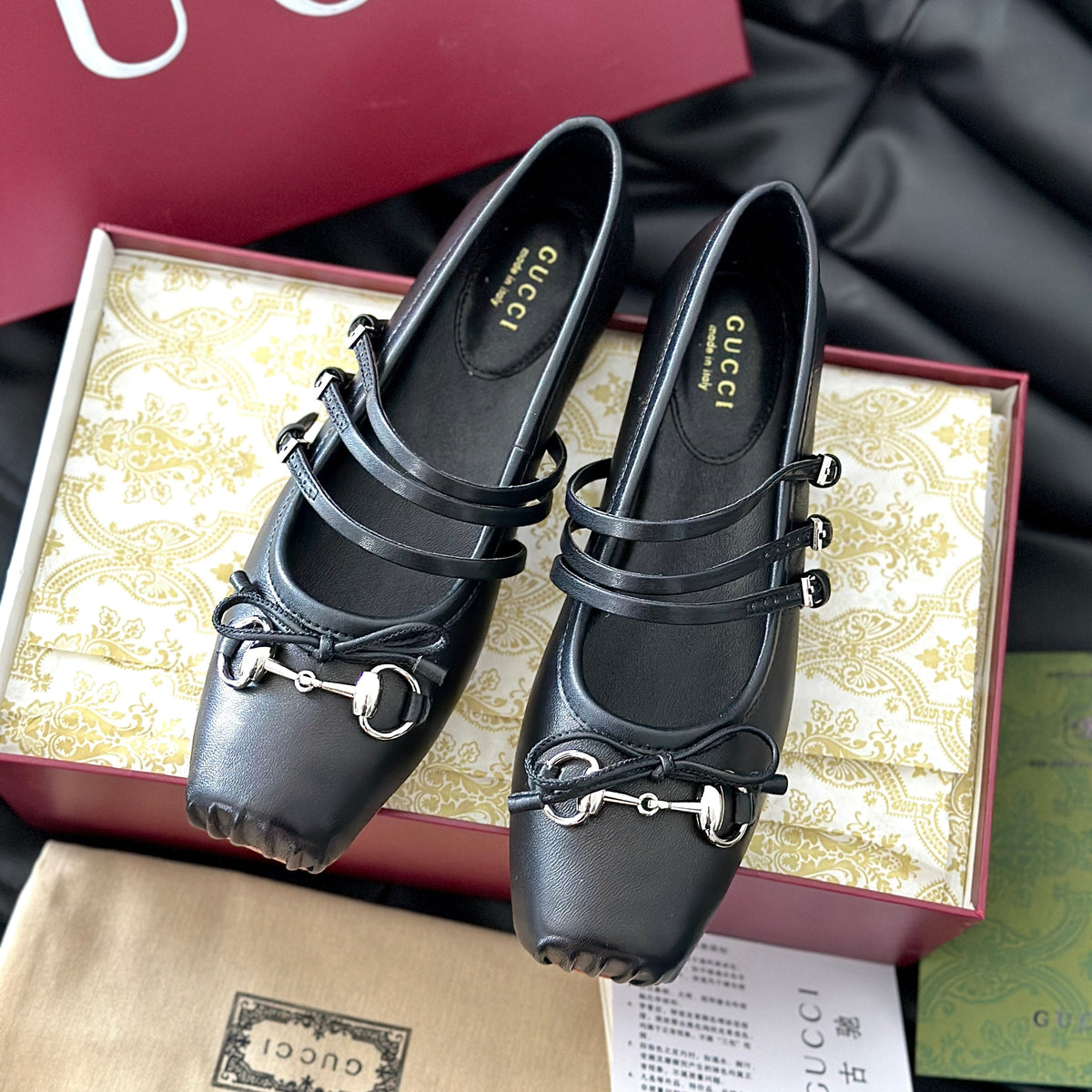 Gucci Shoes- Gucci Ballet Flats Premium Designer Casual Shoes