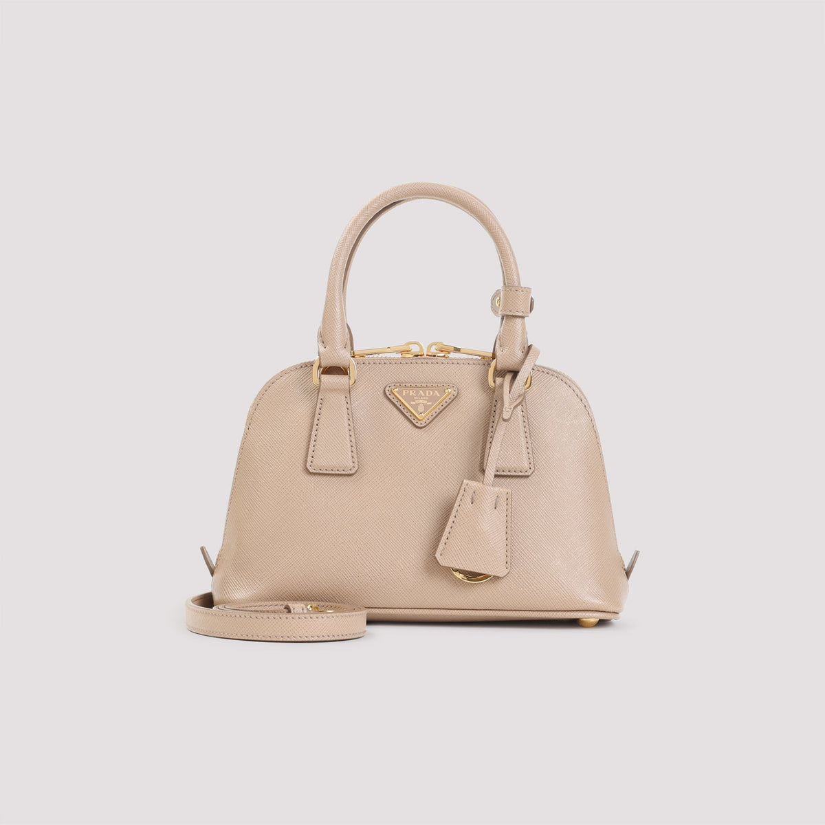 Prada premium handbags detail and craftsmanship close-up