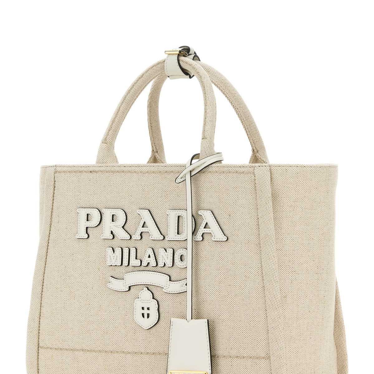 Prada premium handbags detail and craftsmanship close-up