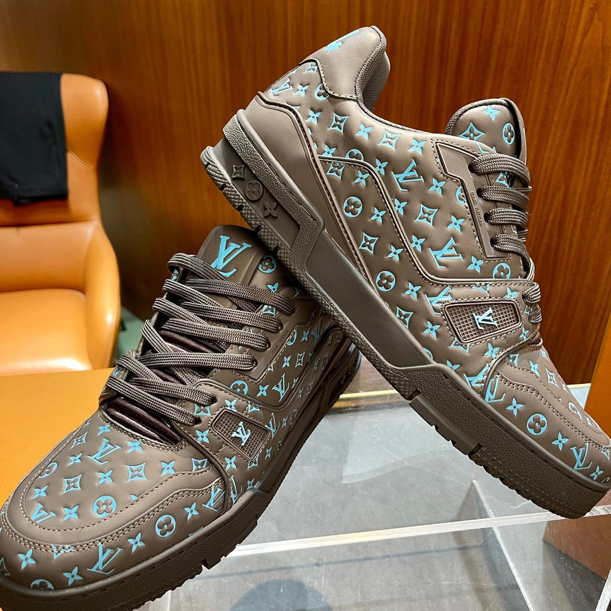Louis Vuitton Shoes- Louis Vuitton Lou Trainers Comfortable Everyday Designer Shoes