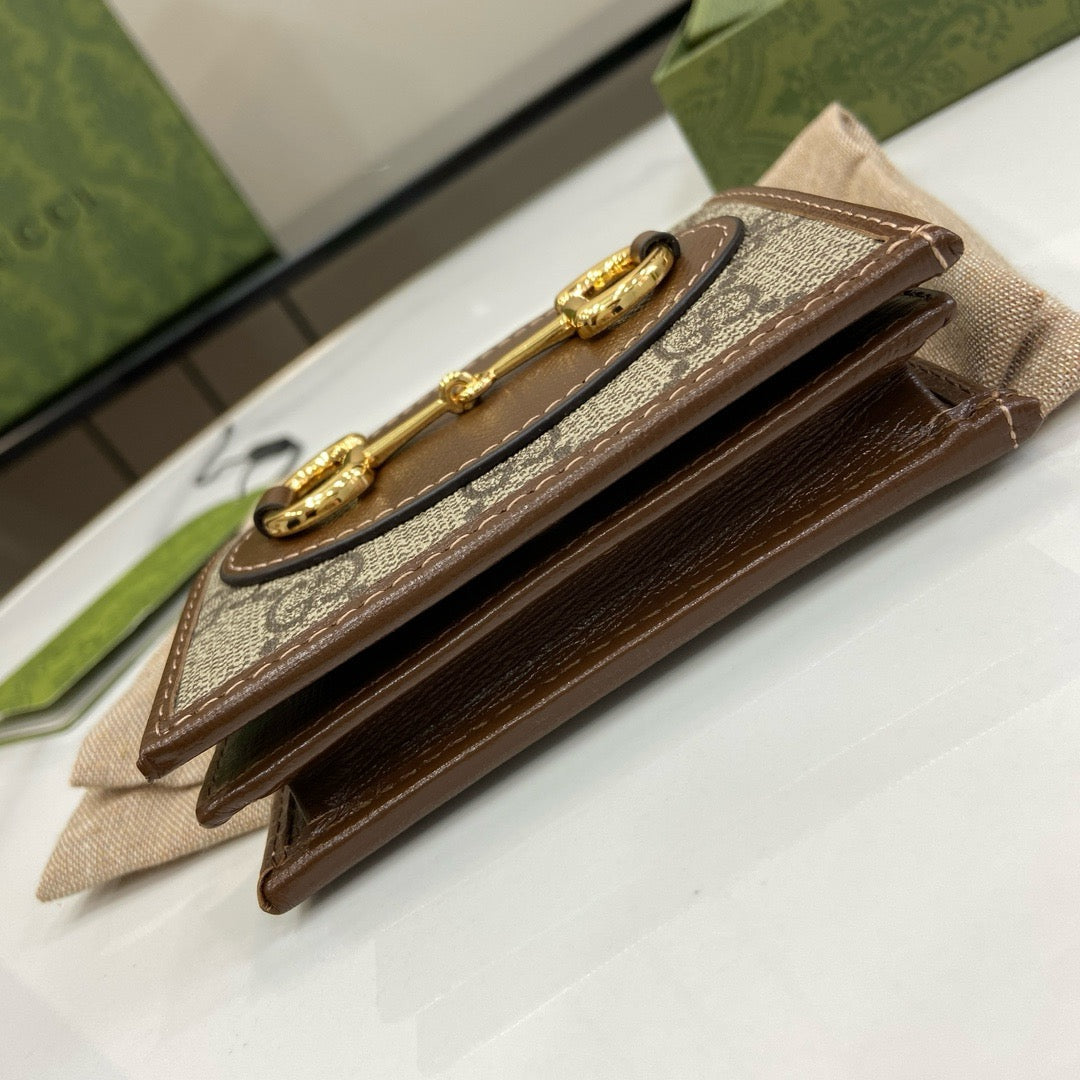 Gucci Wallets- Gucci Horsebit 1955 Card Wallet Nd Compact Luxury Card Wallet