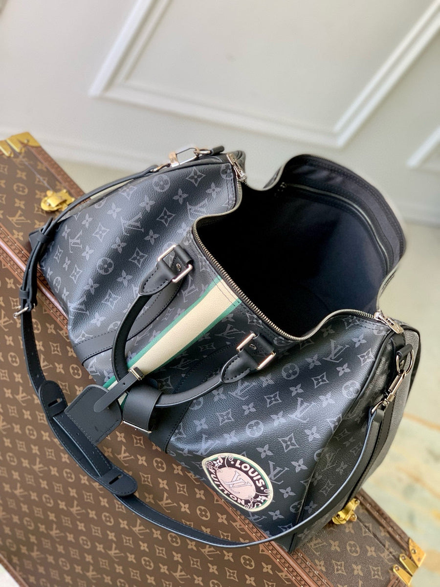 Louis Vuitton Bags- Louis Vuitton Lou Keepall Bandoulière 50 Bag Elegant Everyday Designer Handbag