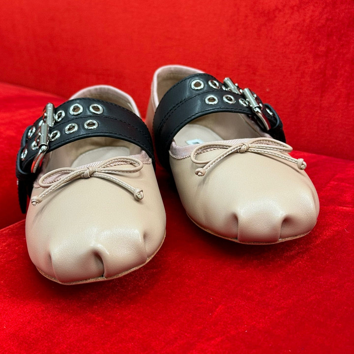 Shoes- Miu M Ballerina Flats Premium Designer Casual Shoes