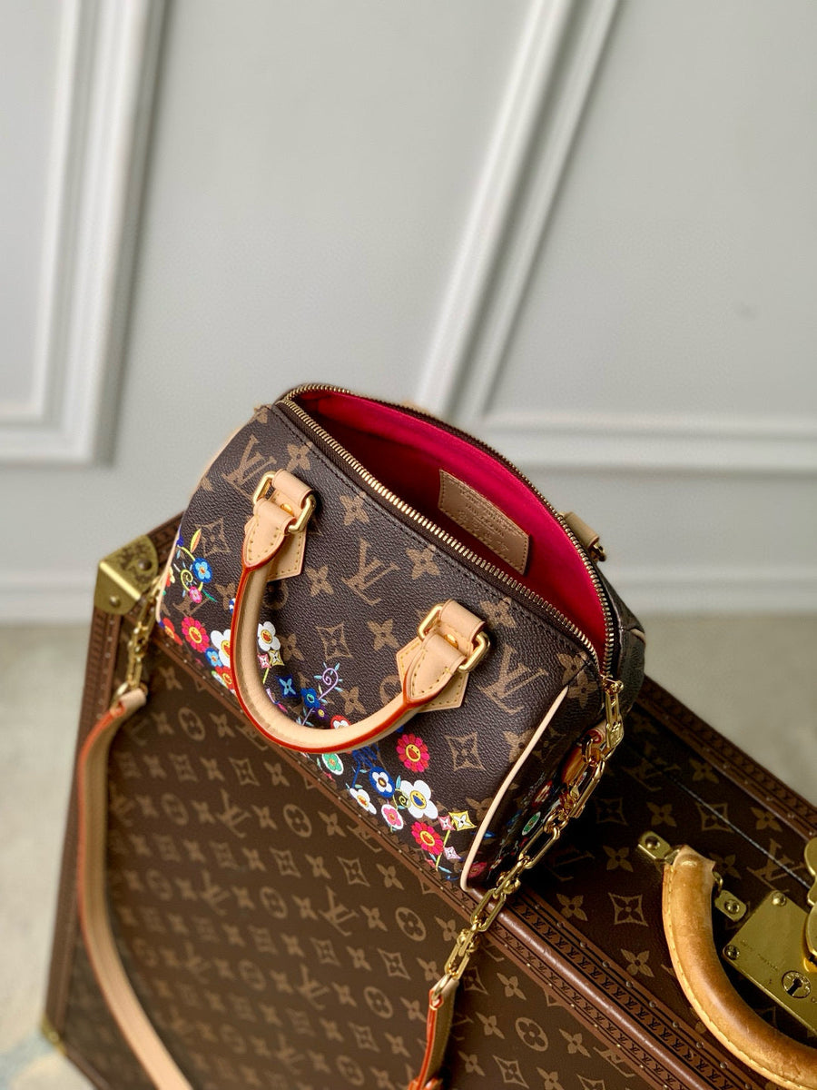 Louis Vuitton Bags- Louis Vuitton Lou x Murakami Speedy 20 Bag Elegant Everyday Designer Handbag