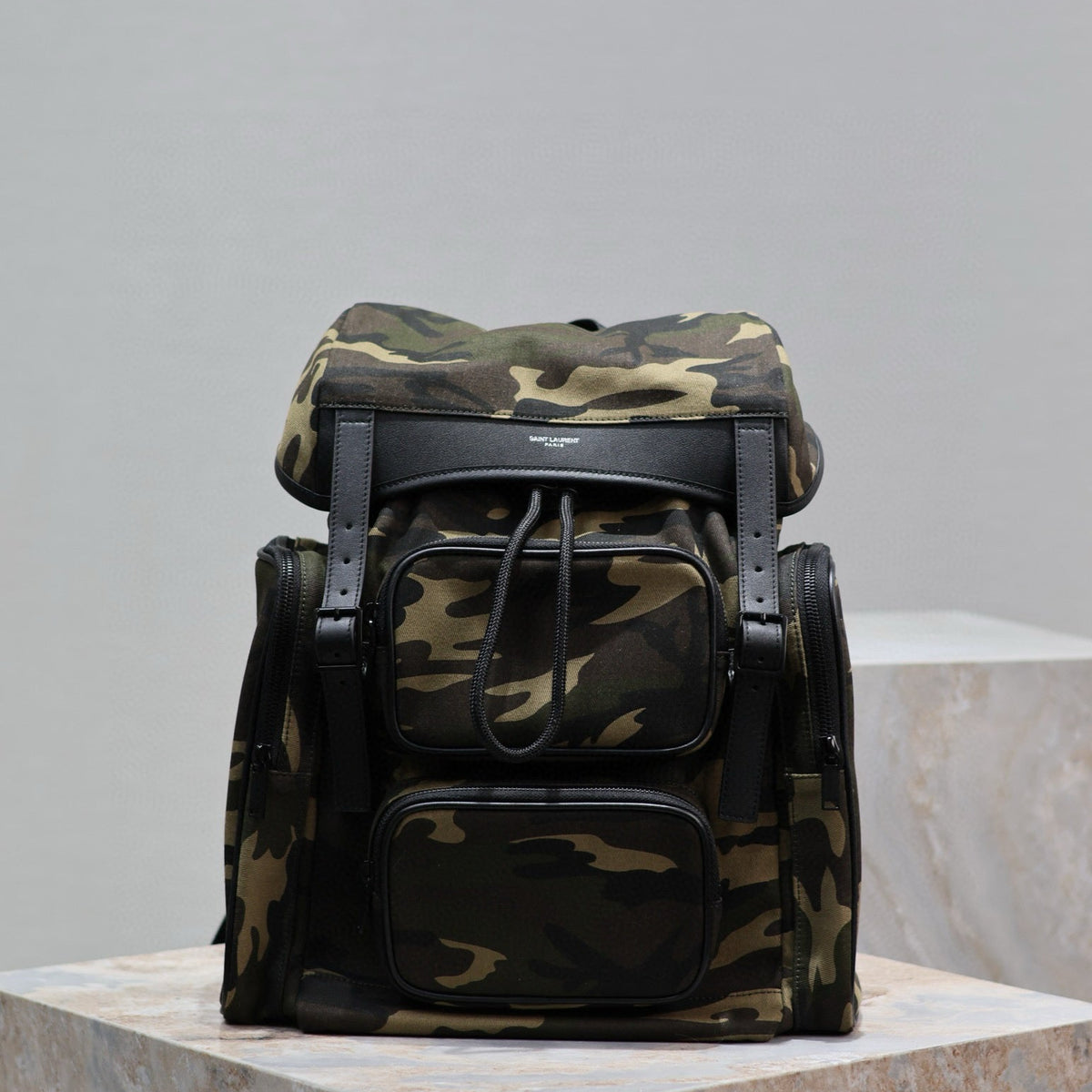 Saint Laurent Bags- Saint Laurent City Multi Pocket Backpack Elegant Everyday Designer Handbag