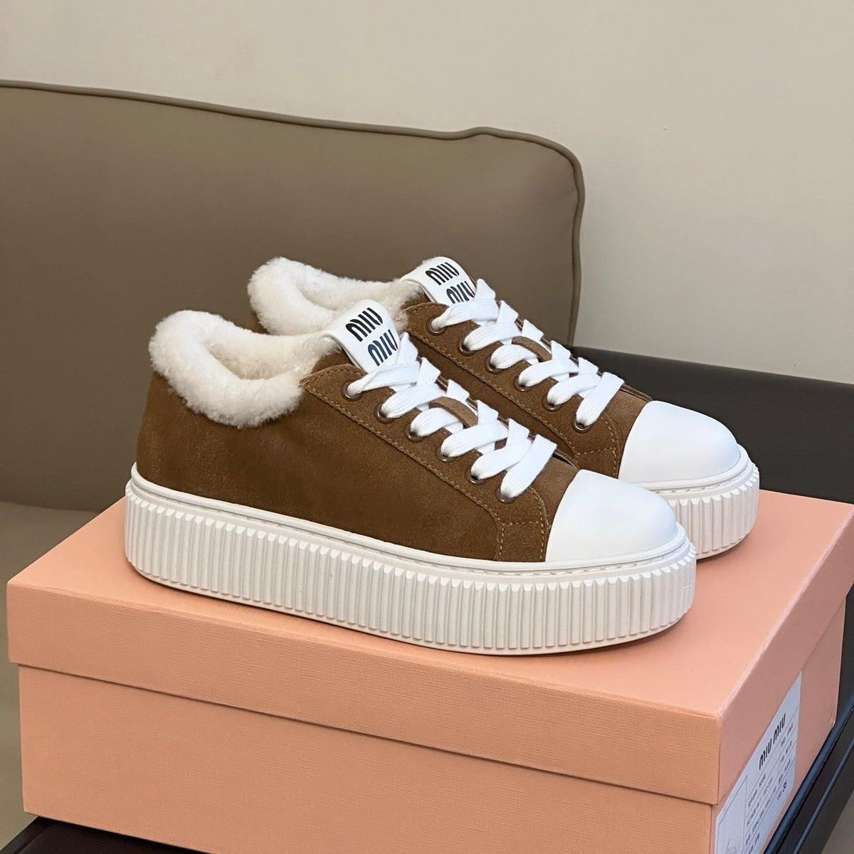 Shoes- Miu M Trainers Premium Designer Casual Shoes