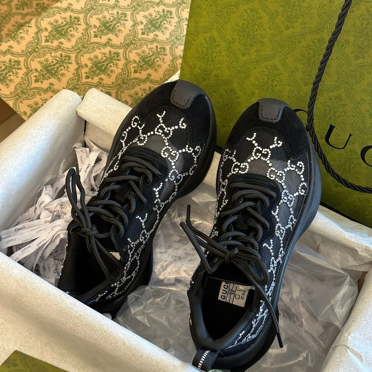 Gucci Shoes- Gucci Run Trainers Premium Designer Casual Shoes
