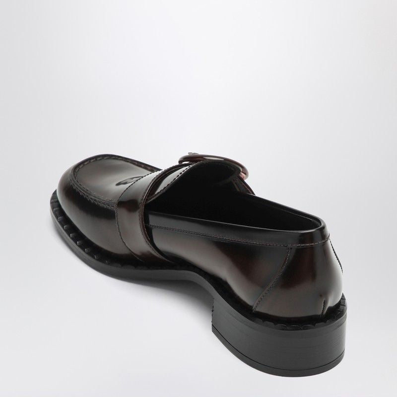Prada premium moccasins detail and craftsmanship close-up