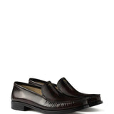 Prada premium moccasins detail and craftsmanship close-up